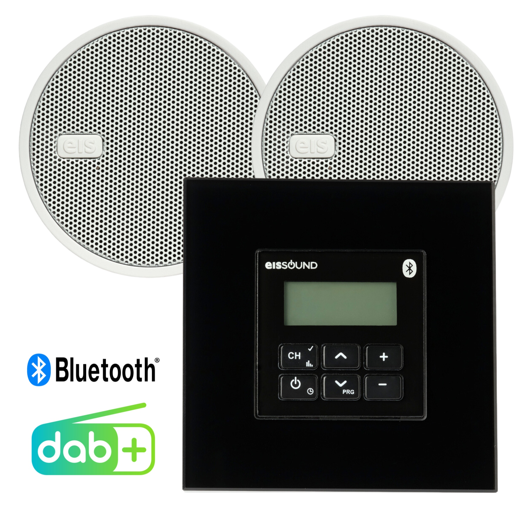 EIS SOUND 54156 In Wall Premium Bluetooth DAB FM Black